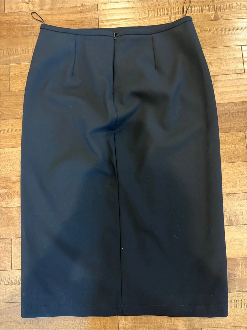 J. Crew Black Pencil Skirt with Center Front Slit